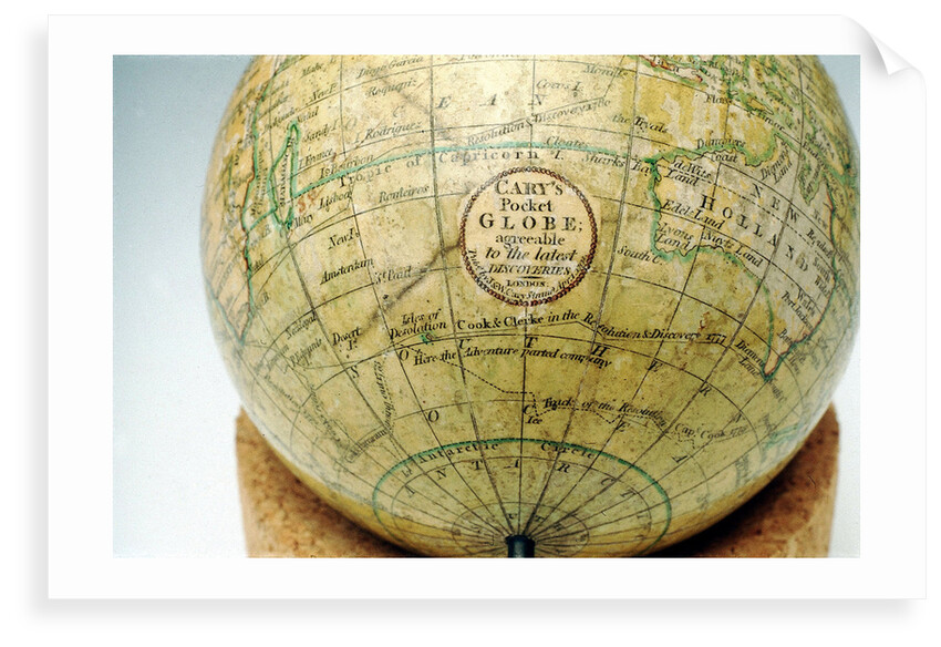 Cartouche in Indian Ocean by John Cary
