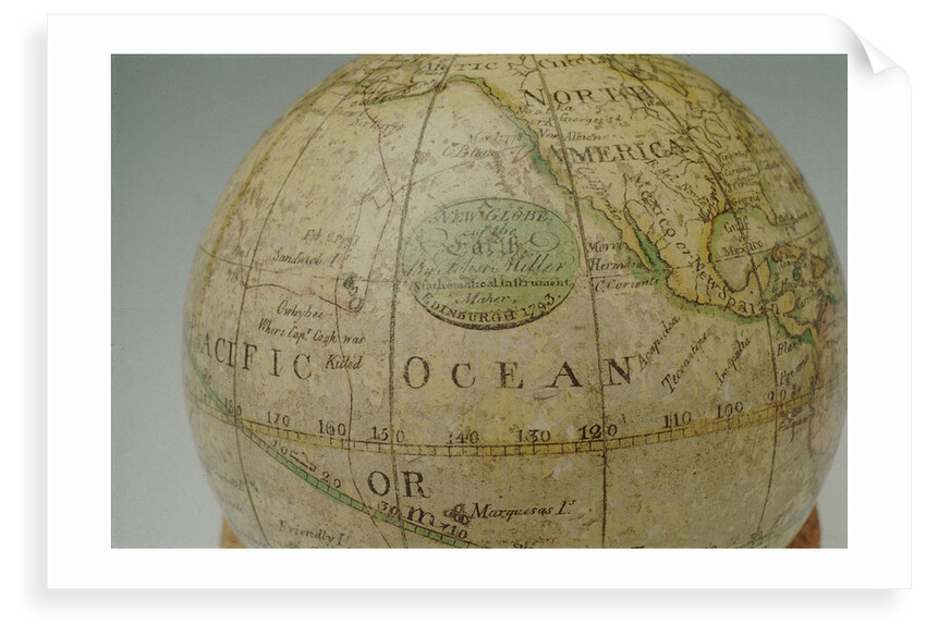 Cartouche in North Pacific Ocean by John Miller