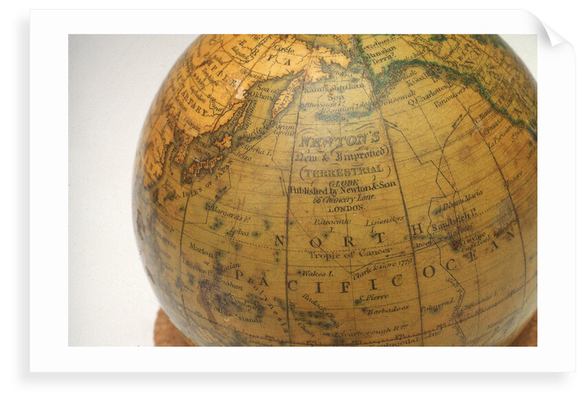 Inscription in North Pacific Ocean by Newton & Co.