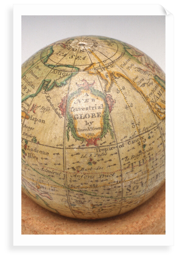Cartouche in North Pacific Ocean by William Palmer