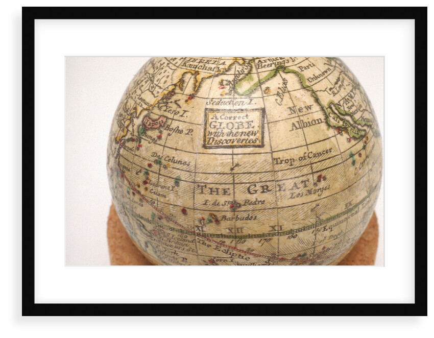 Cartouche in North Pacific Ocean by Moll
