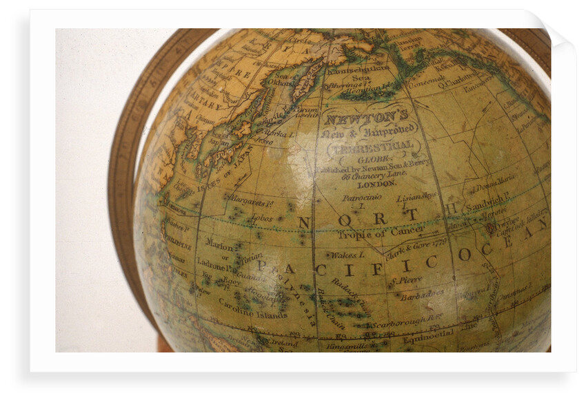 Inscription in North Pacific Ocean by Newton Son & Berry