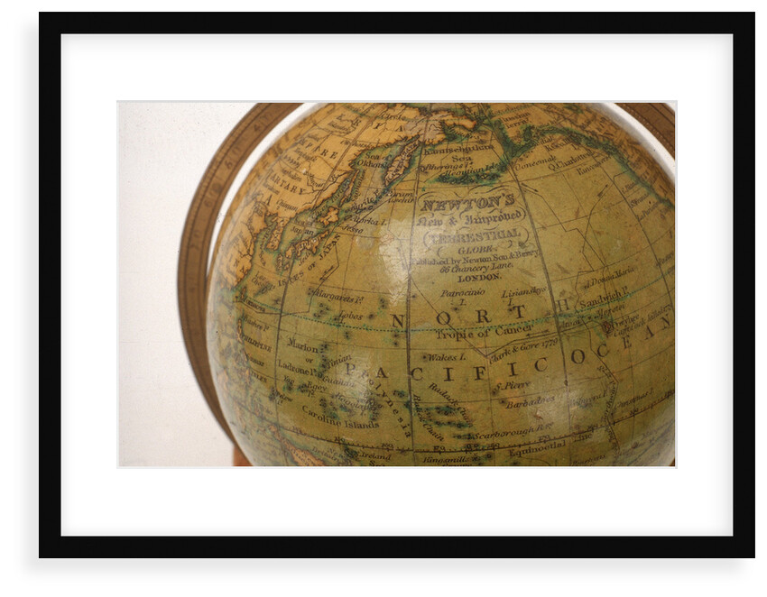 Inscription in North Pacific Ocean by Newton Son & Berry