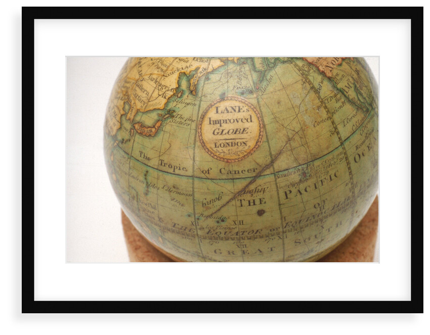 Cartouche in North Pacific Ocean by Lane