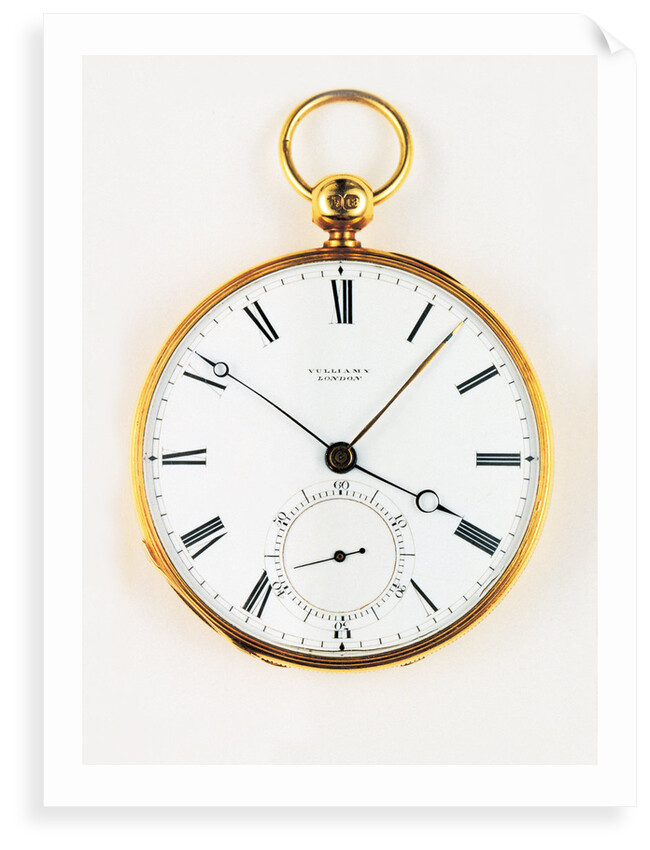 Gold local time watch by Vulliamy