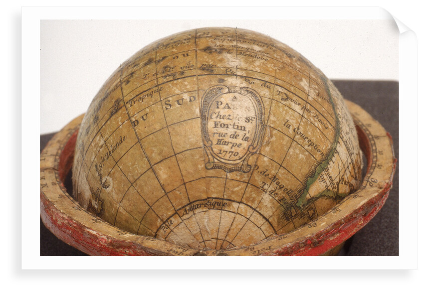 Cartouche in South Pacific Ocean by Jean Fortin