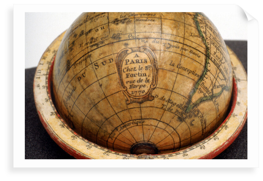 Cartouche in South Pacific Ocean by Jean Fortin