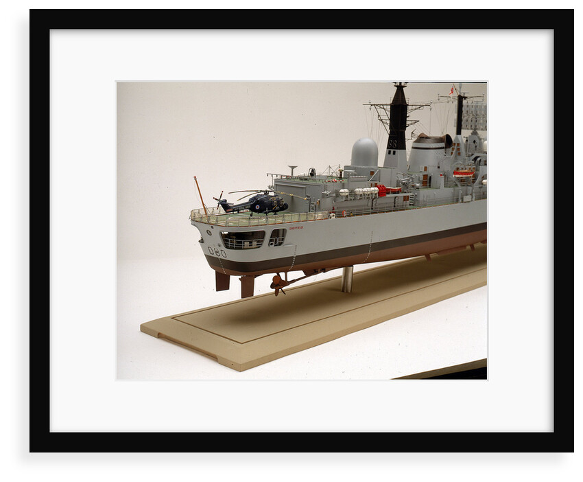 Type 42 destroyer, HMS Sheffield (1971), starboard stern detail by John R. Haynes