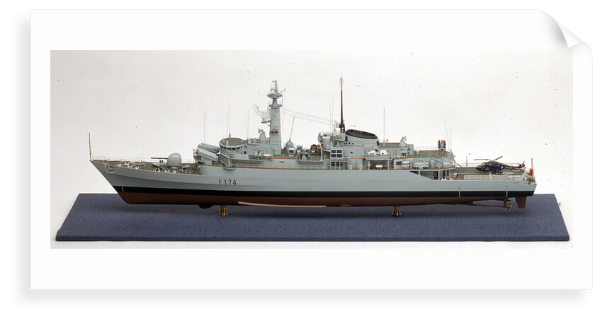 HMS 'Alacrity', port broadside by John R. Haynes