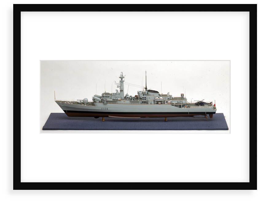 HMS 'Alacrity', port broadside by John R. Haynes