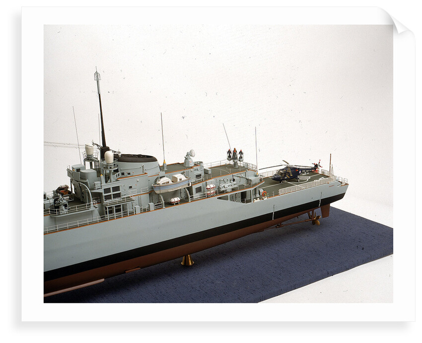 HMS 'Alacrity', port stern deck detail by John R. Haynes