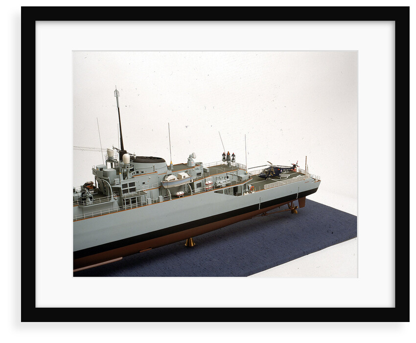 HMS 'Alacrity', port stern deck detail by John R. Haynes