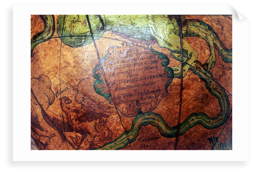 Cartouche below Cetus by Johann Gabriel Doppelmayr