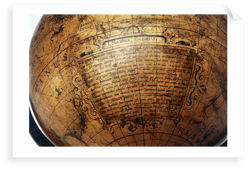 Address in hypothetical southern continent by Jodocus Hondius