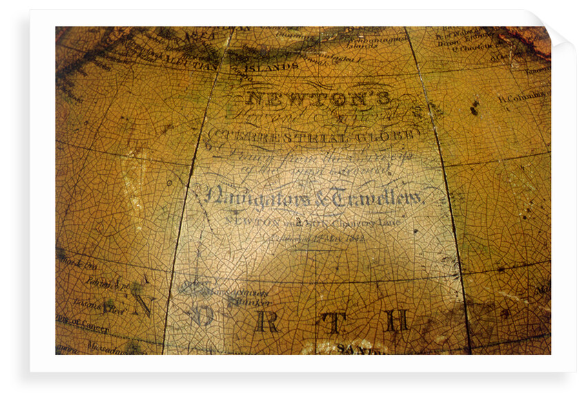 Inscription in North Pacific Ocean by Newton & Co.
