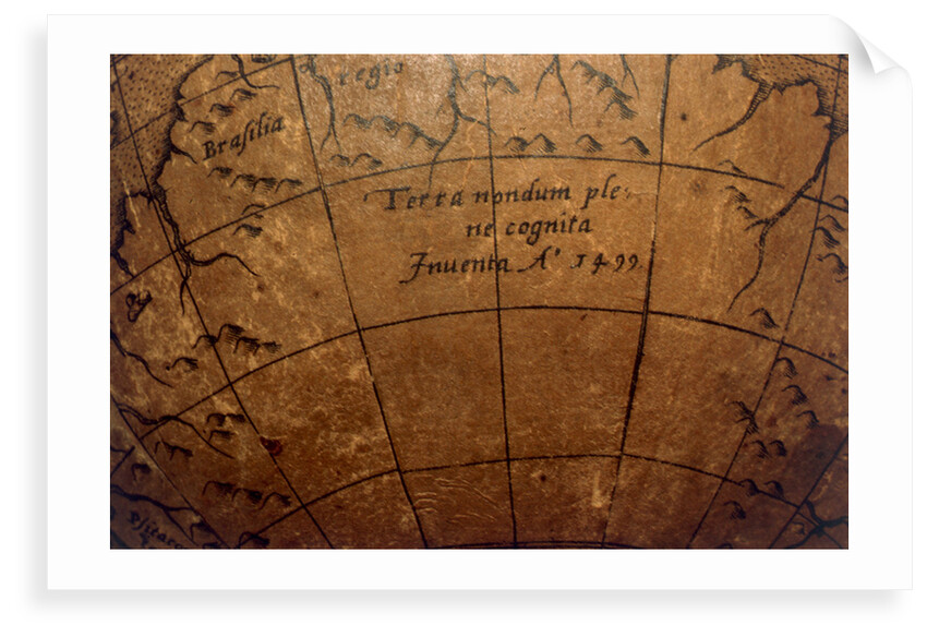 note in hypothetical southern continent by Joannes Oterschaden