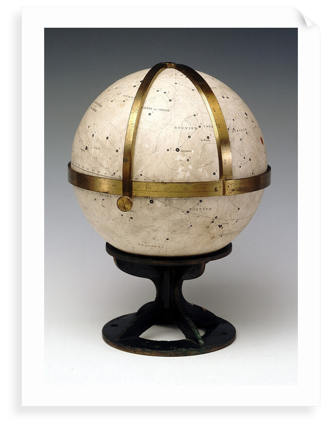 Sphere and stand by H De Magnac
