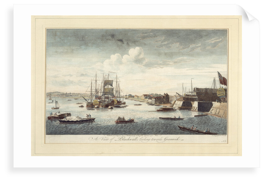 A view of Blackwall looking towards Greenwich by John Boydell
