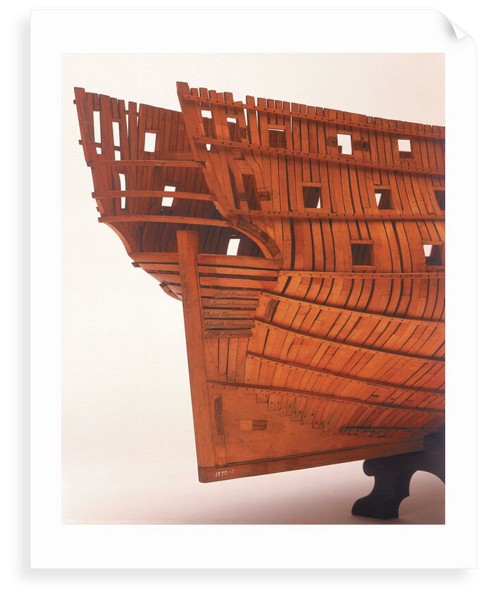 'Intrepid', starboard stern quarter detail by Joseph Williams