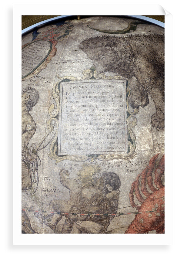 Title above Gemini by Willem Jansz Blaeu