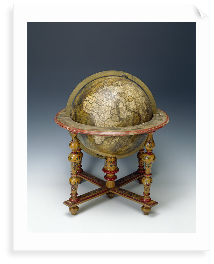 Terrestrial table globe by Guillaume de L'Isle
