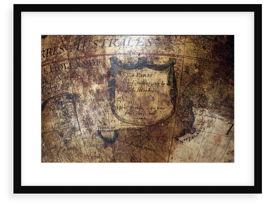 Cartouche in East Australia by Guillaume Delisle