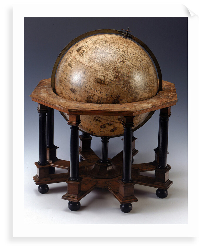 Sphere and stand by Jodocus Hondius