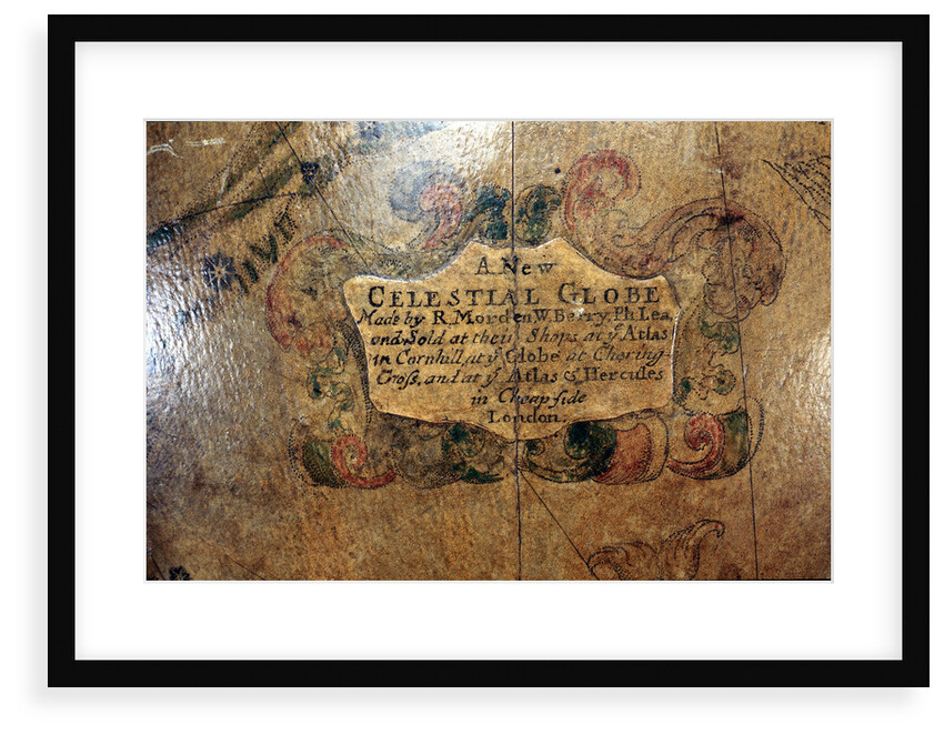 Cartouche below Eridanus by Robert Morden