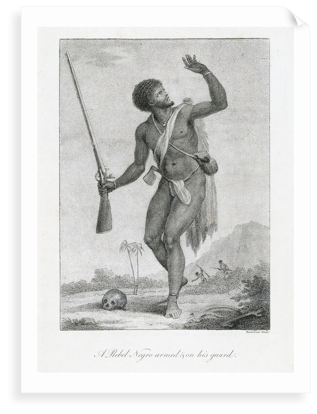 A rebel negro armed and on his guard by John Gabriel Stedman