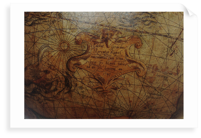 Imprint in Pacific Ocean by Gerard Mercator