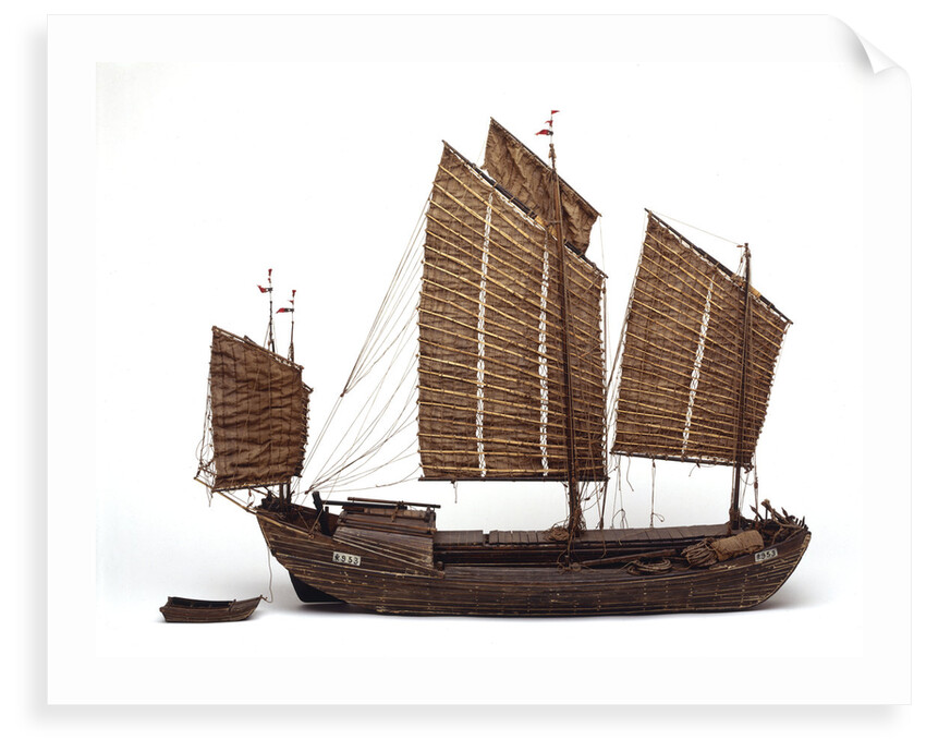 Chinese junk, starboard broadside by unknown