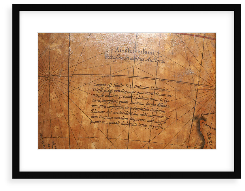 Imprint in Pacific Ocean by Willem Jansz Blaeu