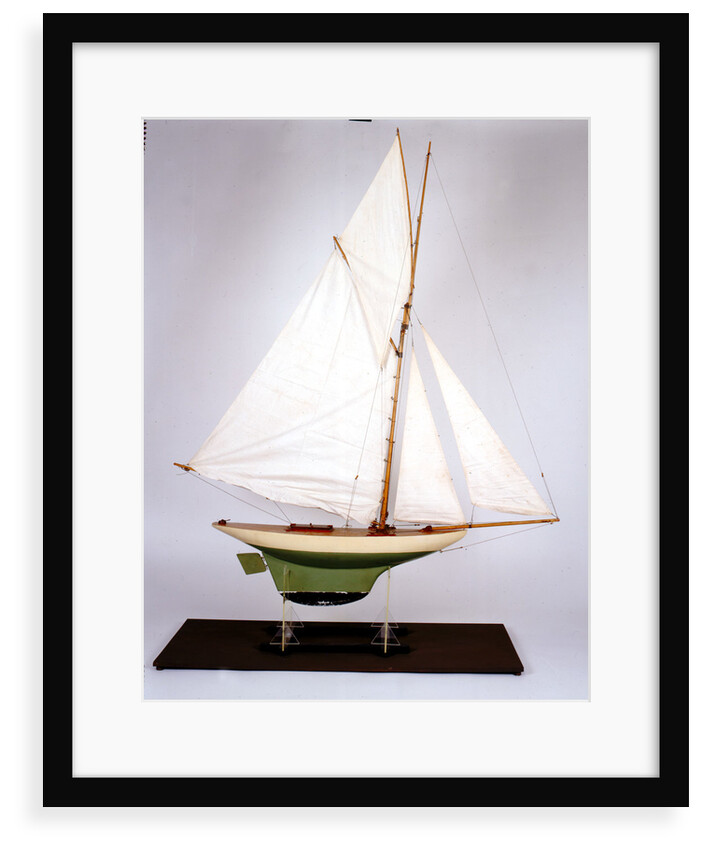Sailing pond yacht by unknown