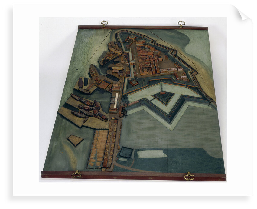 Topographic model, Royal Dockyards at Sheerness by George Stockwell