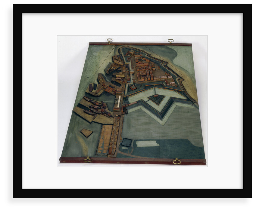Topographic model, Royal Dockyards at Sheerness by George Stockwell