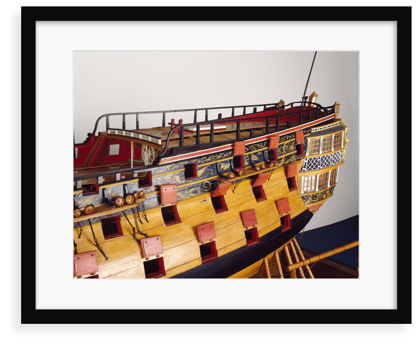 'Bellona', stern detail by George Stockwell