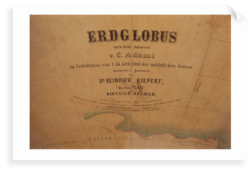 Inscription in Indian Ocean by Verlag Dietrich Reimer