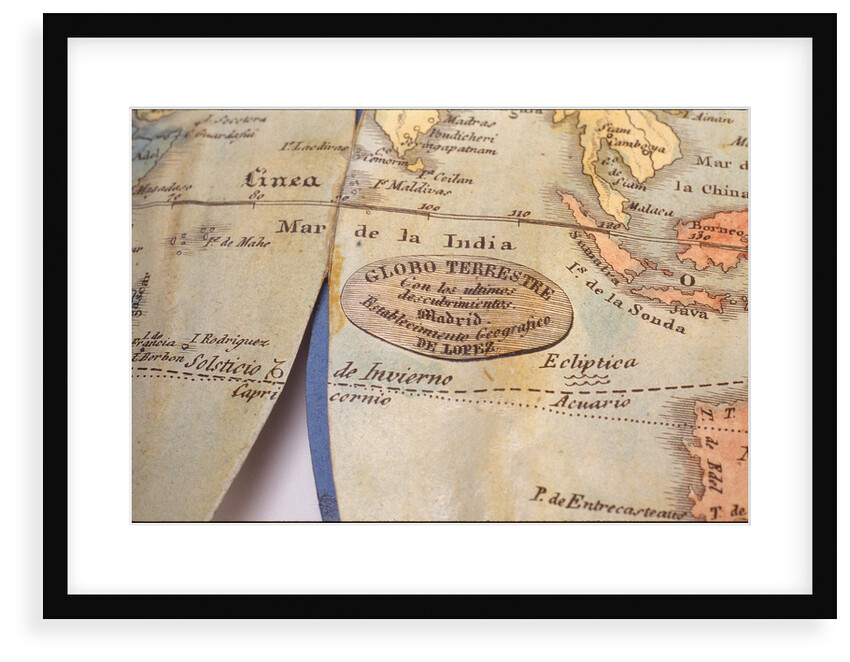Inscription in Indian Ocean by Pedro Martin de Lopez