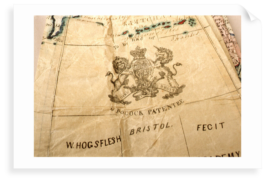 Inscription in North Pacific Ocean by George Pocock