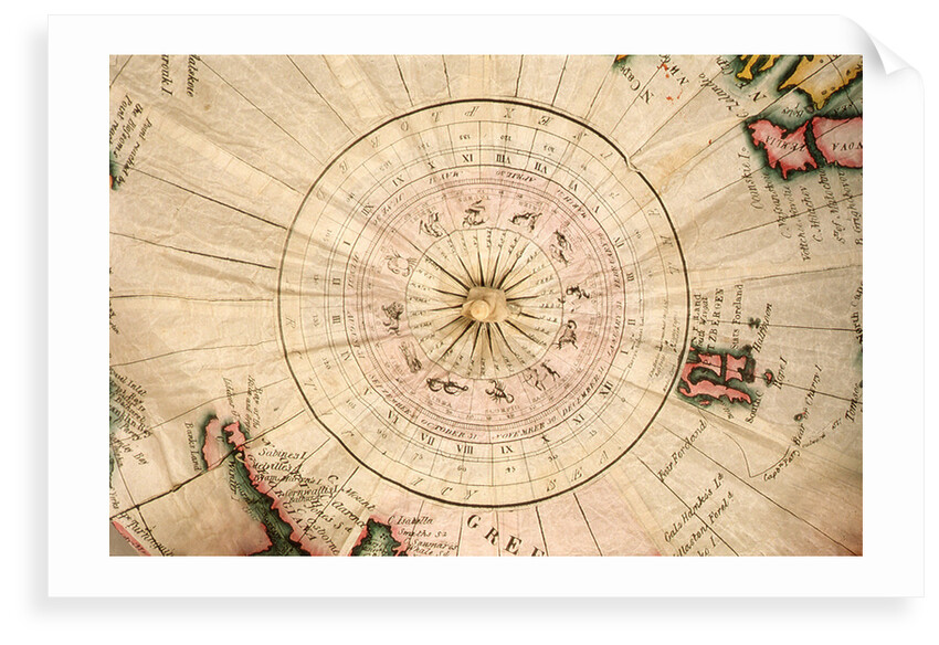 Scale for the zodiac at North Pole by George Pocock