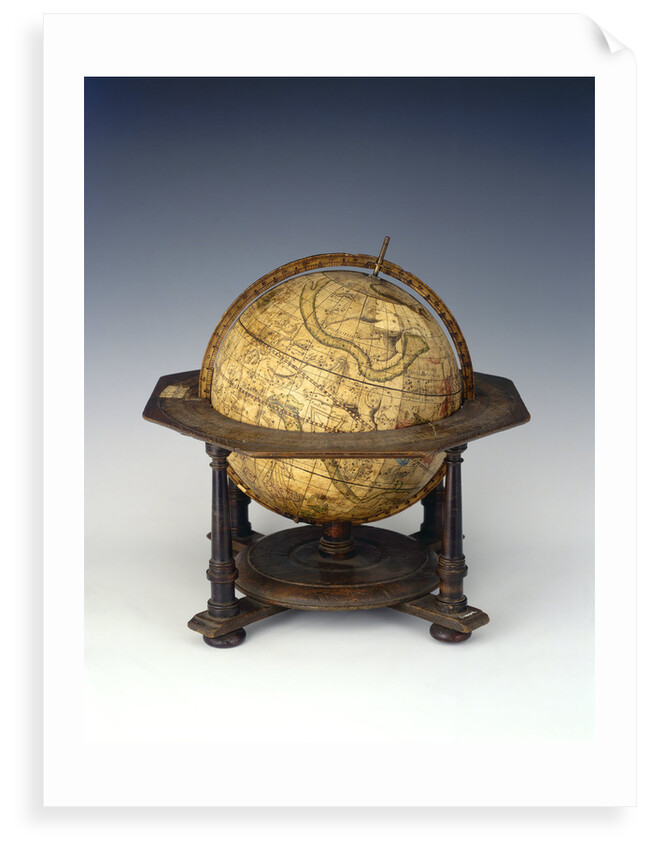 Celestial table globe by Matthaeus Seutter