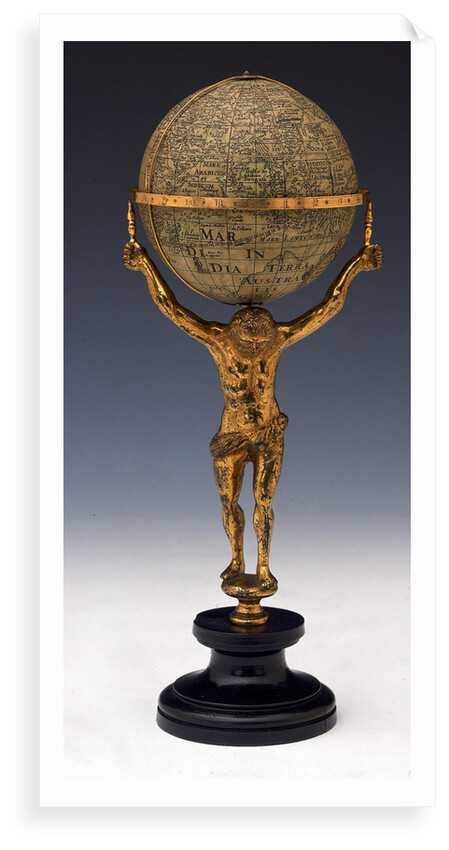 Sphere and stand by Johannes Janssonius
