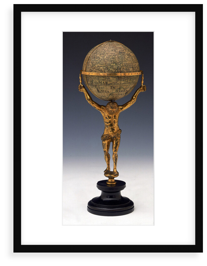 Sphere and stand by Johannes Janssonius