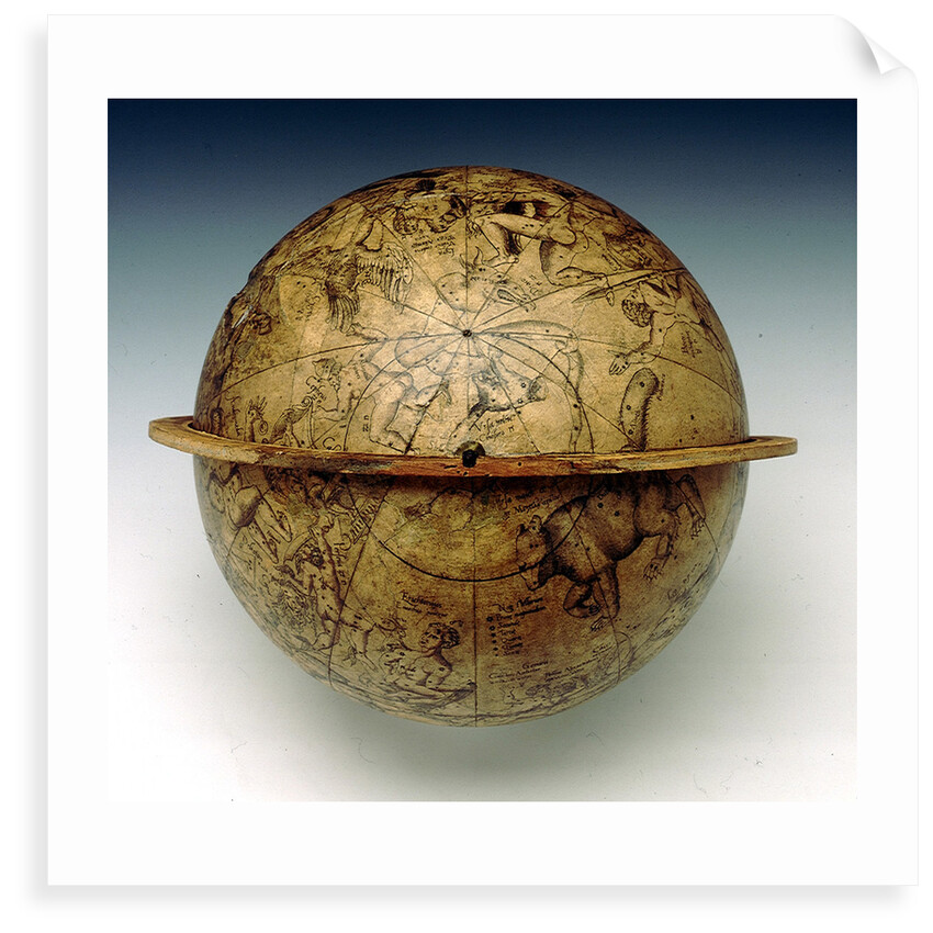 Sphere showing the North Pole by Gemma Frisius