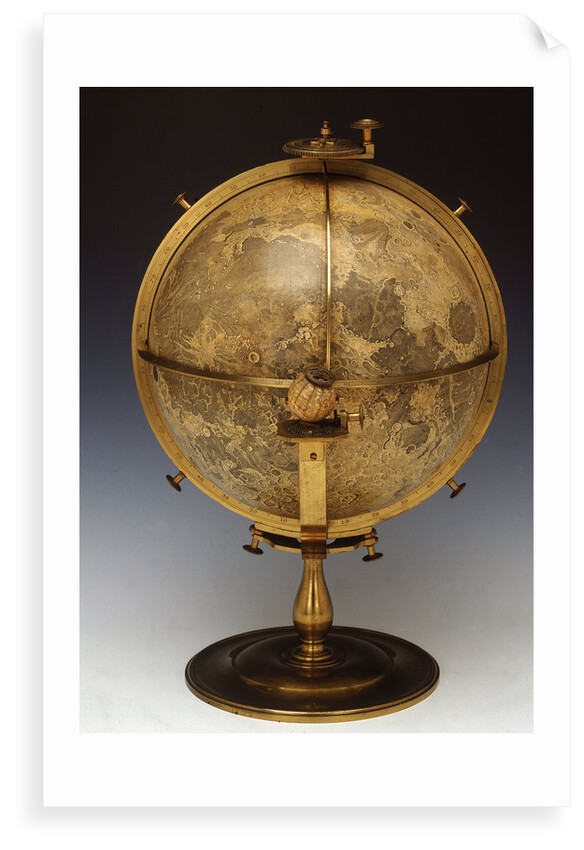 Selenographia globe by John Russell