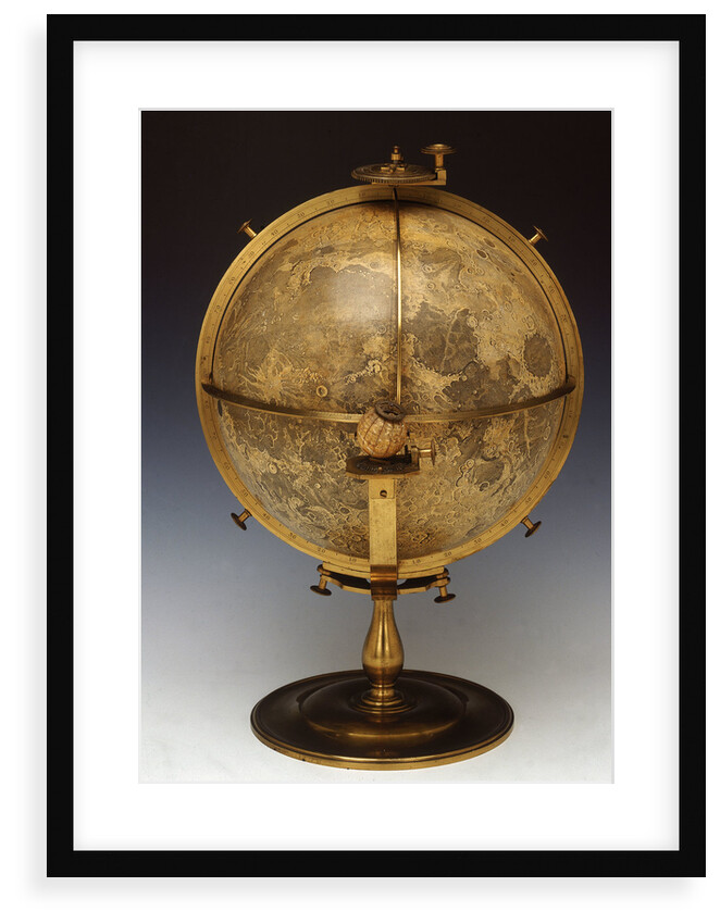 Selenographia globe by John Russell