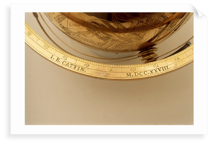 Inscription on meridian ring by Jean Baptiste Cattin