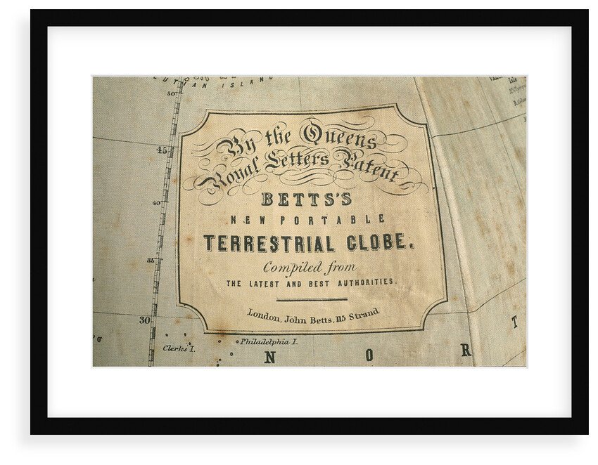Cartouche in North Pacific Ocean by John Betts