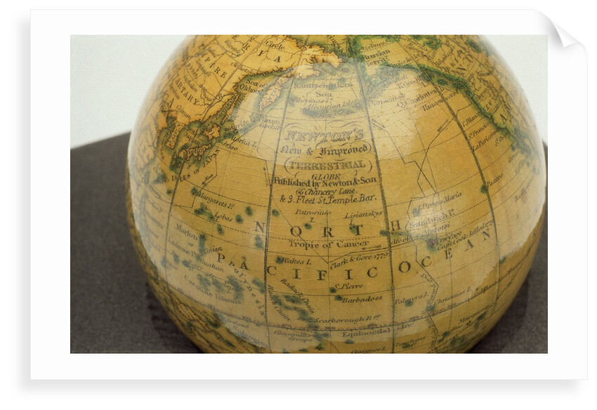 Inscription in North Pacific Ocean by Newton & Co.