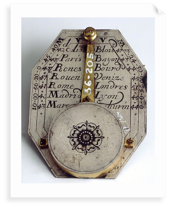 Butterfield dial, reverse by Timothe Collet